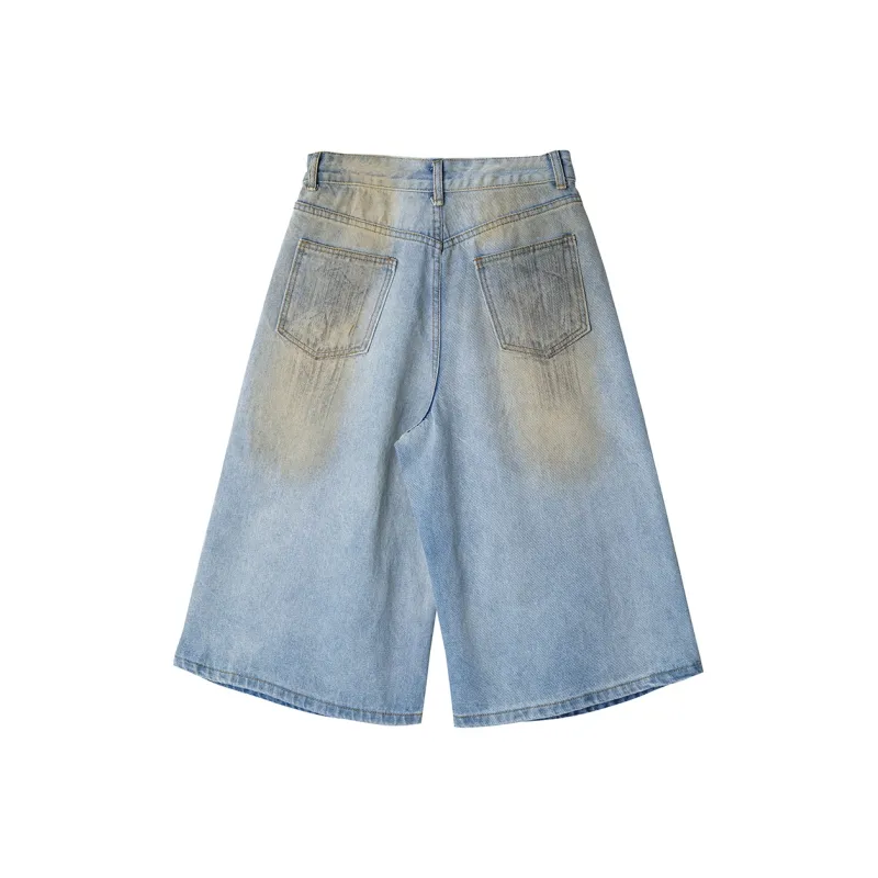OXO OVERLOAD Denim Shorts Unisex Ice Blue-1