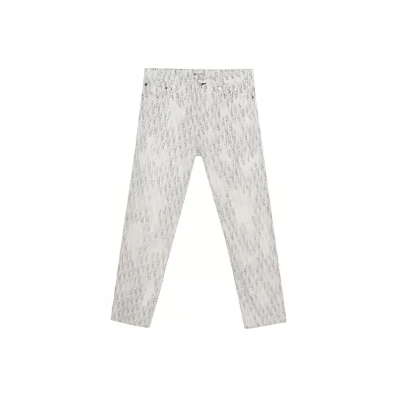 DIOR Quarterly New Products Jeans Men White-0