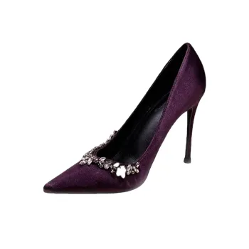 WOXXXN Slim Heel High Heels Women's Purple