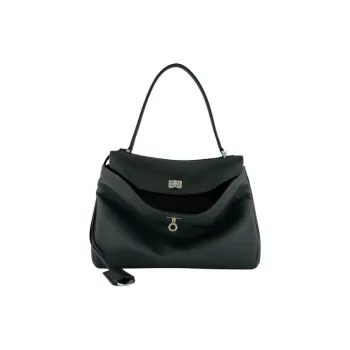 Balenciaga Rodeo Calfskin Handbag Medium Size Women's Pine Green