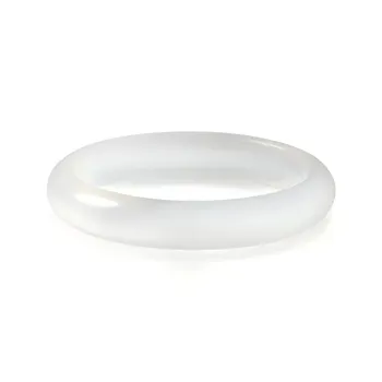 Artisan Lock Heart Jade Natural Chalcedony Bangles Unisex