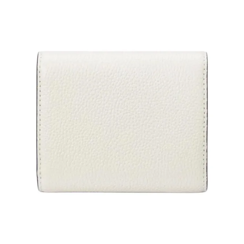 LAUREN RALPH LAUREN Leather Wallet Trumpets Women's White-1