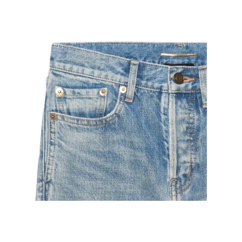 SAINT LAURENT Venice Cropped Jeans-3