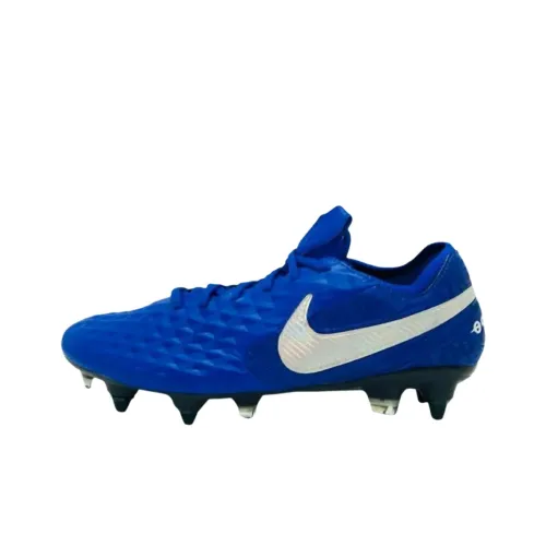 nike custom Tiempo Legend 8 Elite Anti Slip Wear Resistant Soccer Shoes Men's Blue
