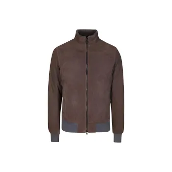 BARBA FW21 Leather Jacket Men's Brown
