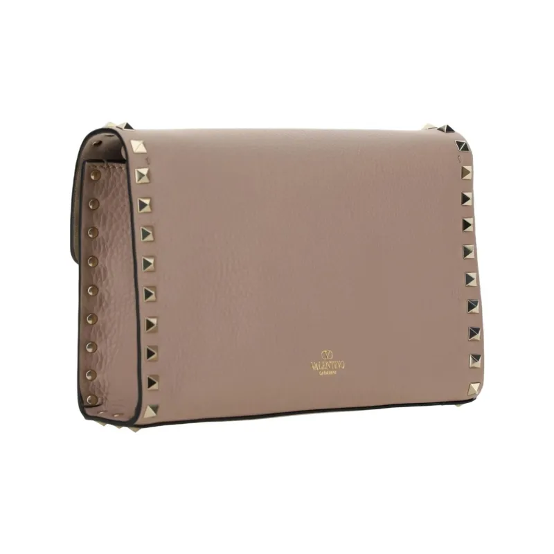 Valentino GARAVANIRockstud Sheepskin Shoulder Bag Women's Umber-2