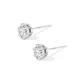 5mm Six-Prong Zircon Stud Earrings[Solid 999 Silver]
