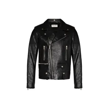 SAINT LAURENT Long Sleeved Biker Jacket
