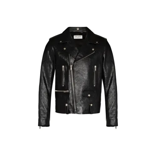 SAINT LAURENT Long Sleeved Biker Jacket
