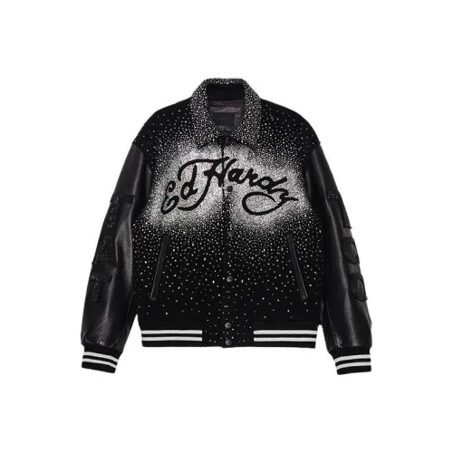 Ed Hardy SS24 Jackets Coats Men's Black