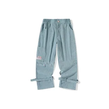 LAMLICKA Casual Pants Unisex Blue