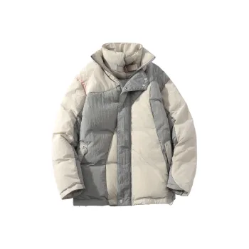 A SQUARE ROOT Down Jacket Unisex Light Beige White
