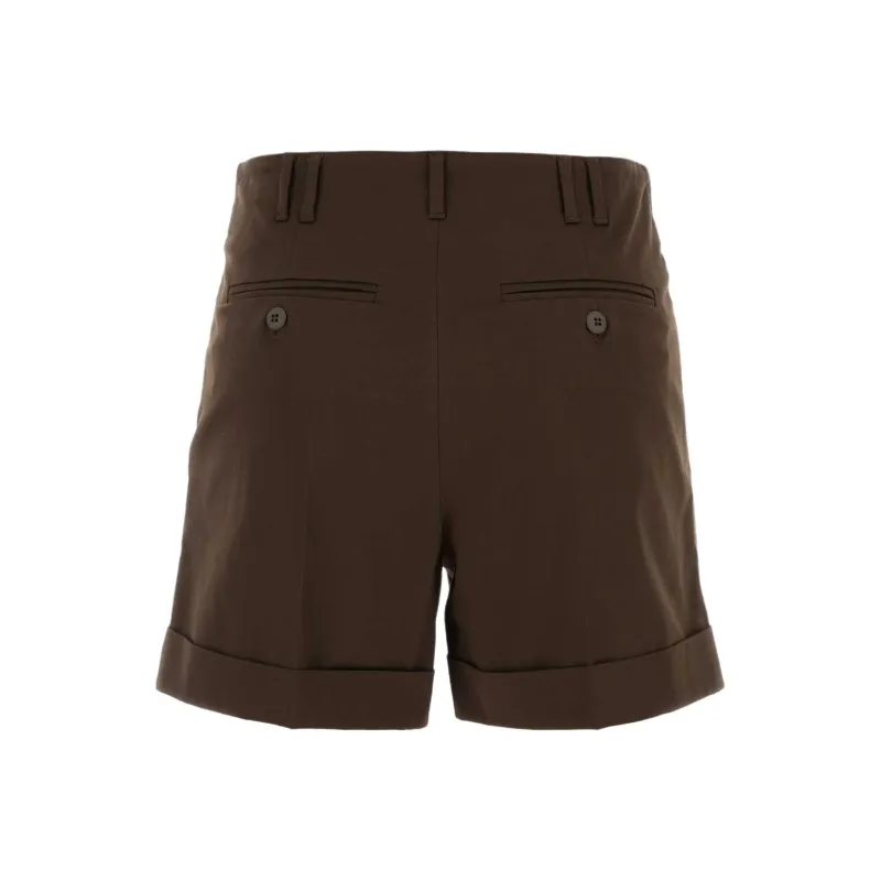 MaxMara Studio Bergen Pleated Tailored Shorts-1