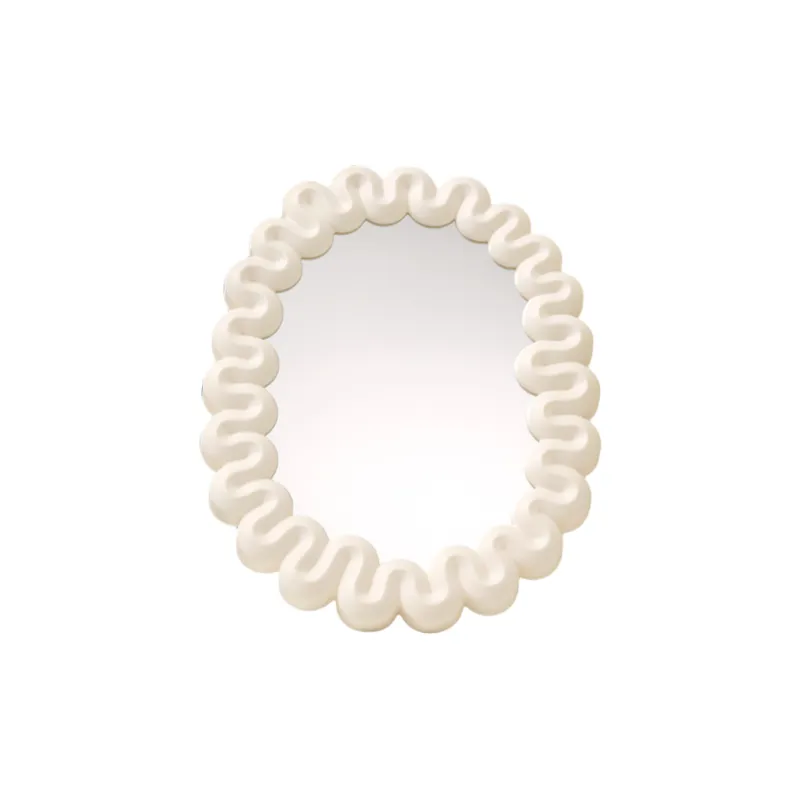 Gentle Welcome Plastic Cream Style Portable Foldable Single Side Make Up Mirrors-8