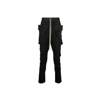 RICK OWENS/RO FW21 Cargo Pants Men's Black