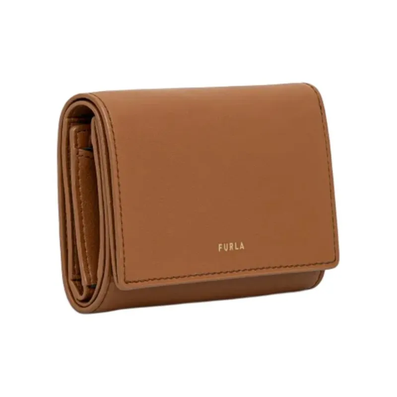 Furla Leather Wallet Medium Size Women's Brown-1