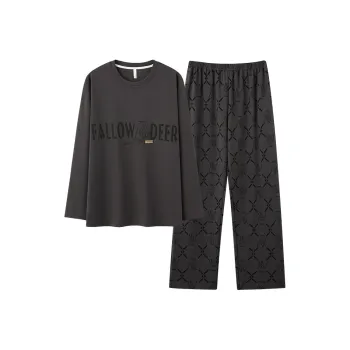 FENTENGCARE Pajama Set Men's Gray