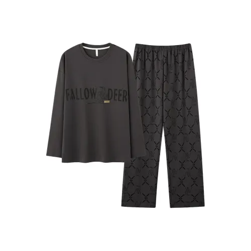 FENTENGCARE Pajama Set Men's Gray
