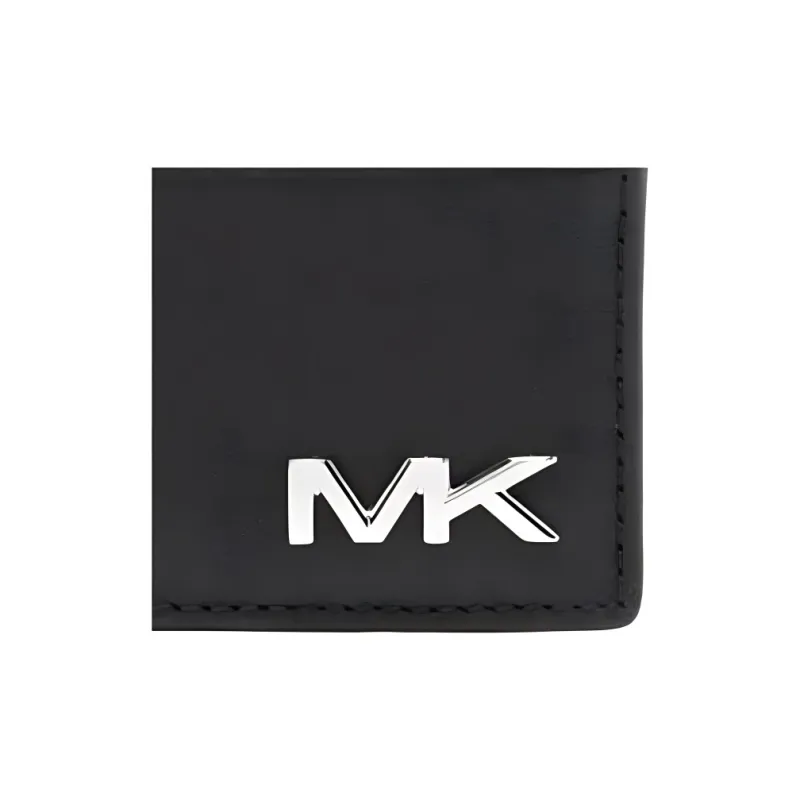 MICHAEL KORS Cow Leather Card Holder Men's Black-2