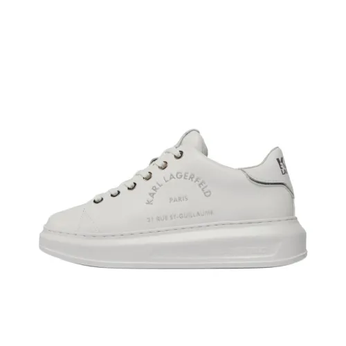 KARL LAGERFELD Kapri Low Top Casual Shoes Twin Women's White