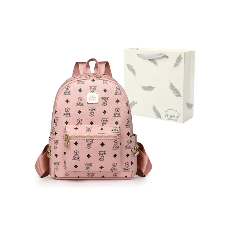 SEVENMOONS PU Backpack Unisex Multicolor-6