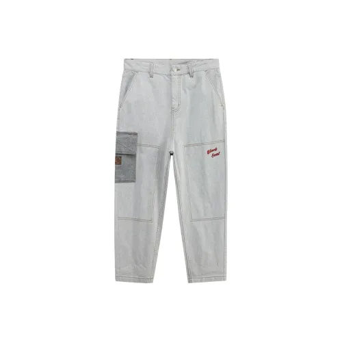 self portrait belted slim fit pants