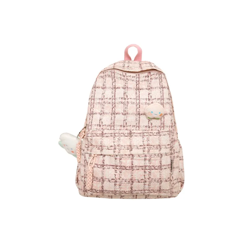 HCXK Corduroy Backpack Women's Green/Blue/Pink-12