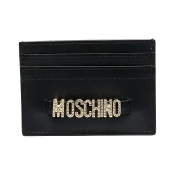 MOSCHINO Leather Logo-lettering Cardholder