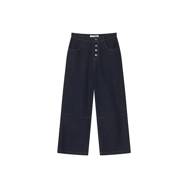YOSHIYOYI Jeans Unisex Navy Blue-0