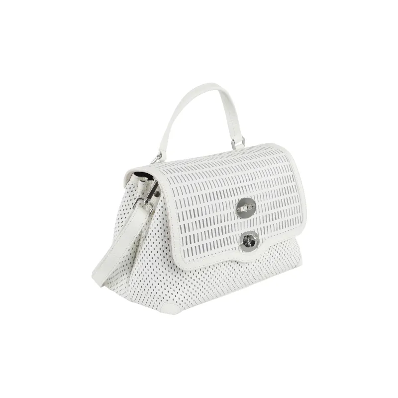 Zanellato Leather One Shoulder Handbag Women's White-1