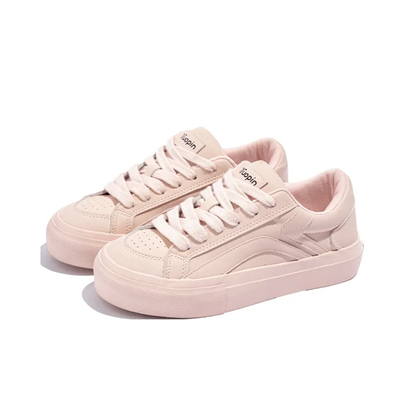 TUOPIN Pie Shoes Skateboard Shoes Women's Low Top Pink-6