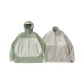 Gray Green Coat+Khaki Gray Polar Fleece Liner