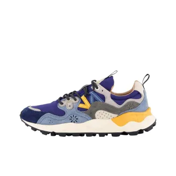 FLOWER MOUNTAIN Yamano 3 Slip Resistant Low Top Casual Shoes Men's Blue Yellow