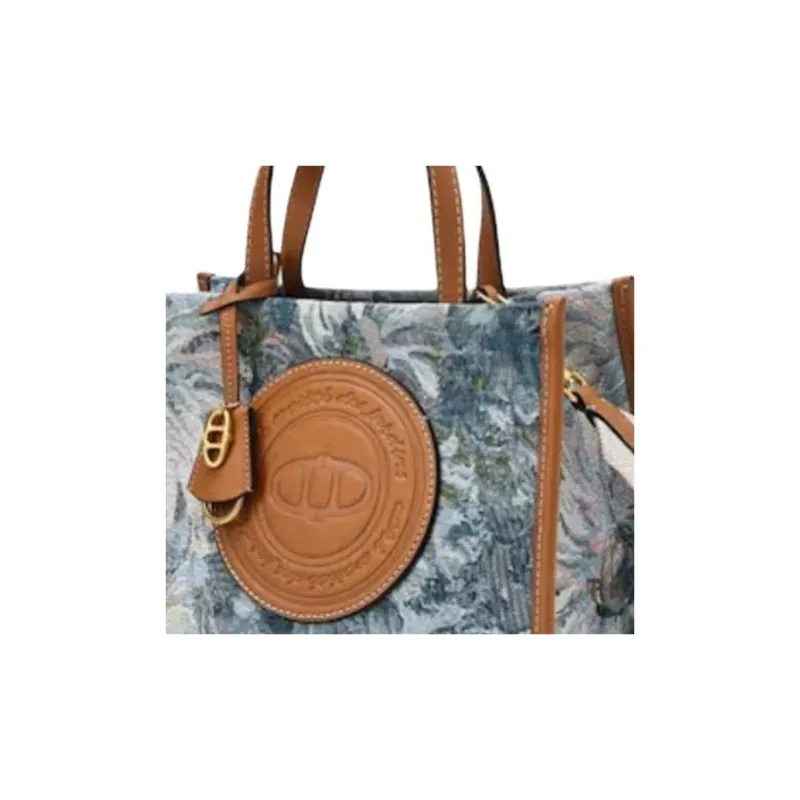 ATHE VANESSABRUNO Polyester One Shoulder Handbags Medium Size Women's Blue-4