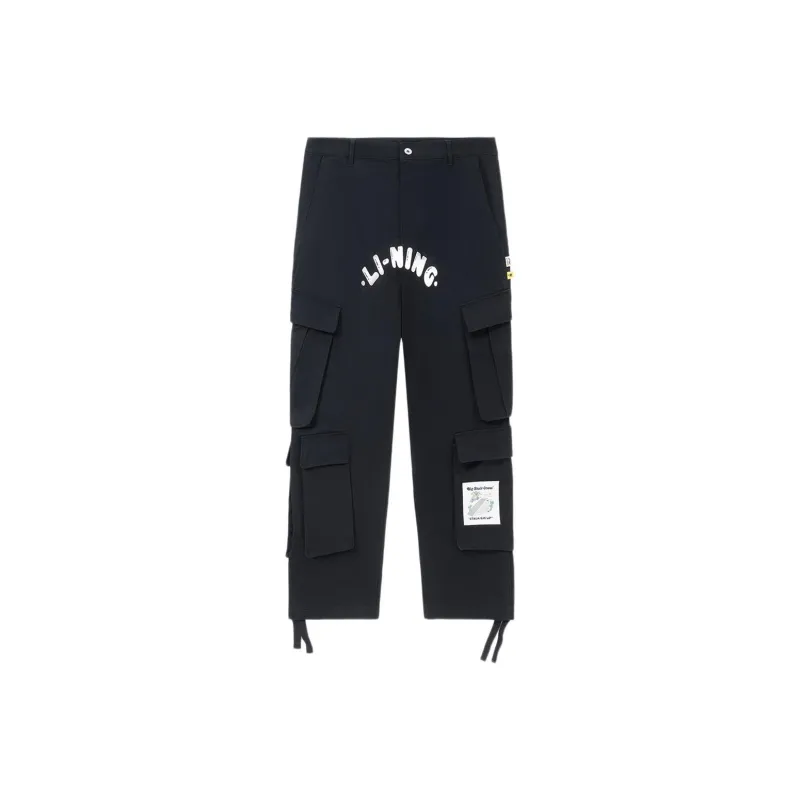 LiNing x Steven Harrington Cargo Pants Men's Black-0