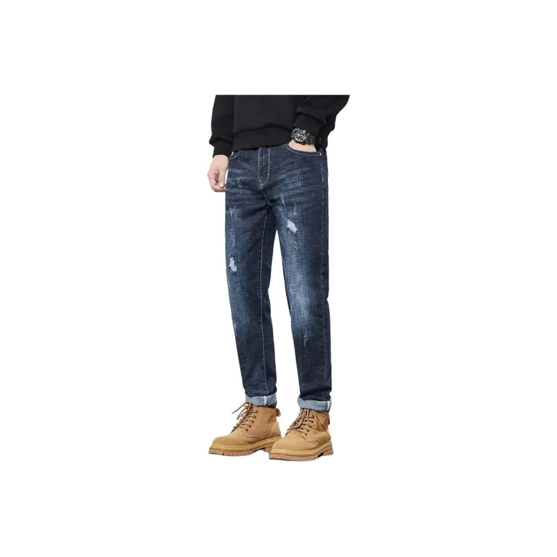Tonlion Jeans Unisex Blue Black-11