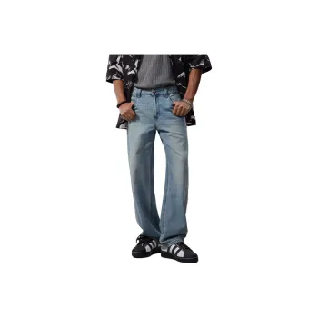 SONGS ALONG Jeans Unisex Light Blue