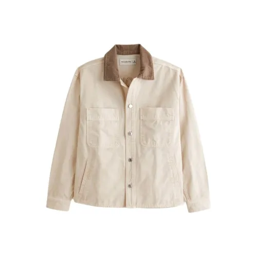Abercrombie＆Fitch Jackets Men Cream
