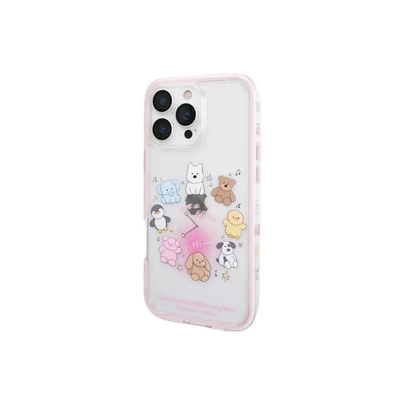 Wei Xin Acrylic Material Jellycat Animal Clock Stand Phone Cases Compatibility With IPhone 16/15/4/13/Pro/Max-6