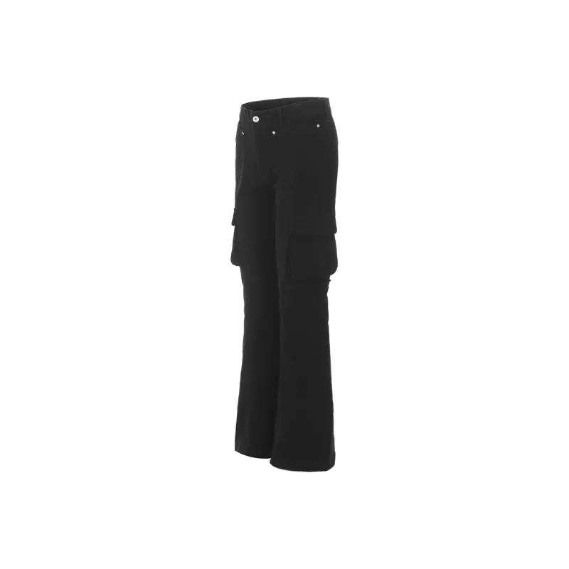 NEVER RULE Casual Pants Unisex Matte Black-1