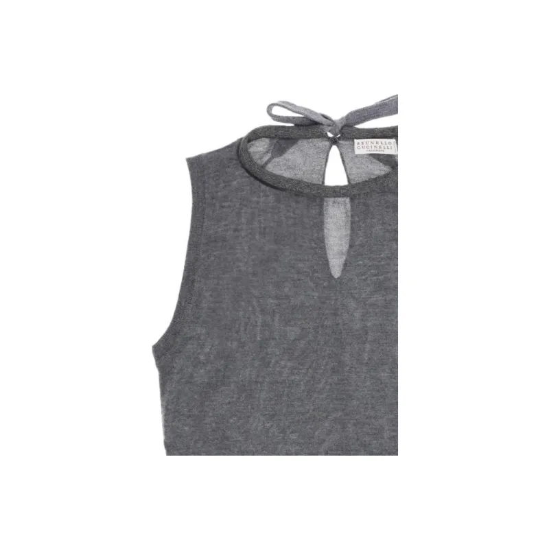 Brunello Cucinelli Tank Top Women's Gray-3