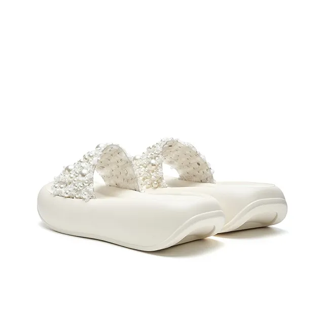 HR Abrasion Resistant Slide Slippers Women's Beige-3