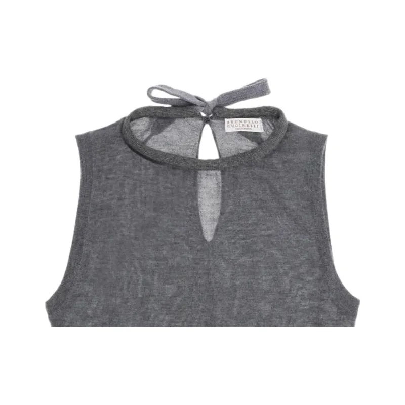 Brunello Cucinelli Tank Top Women's Gray-5