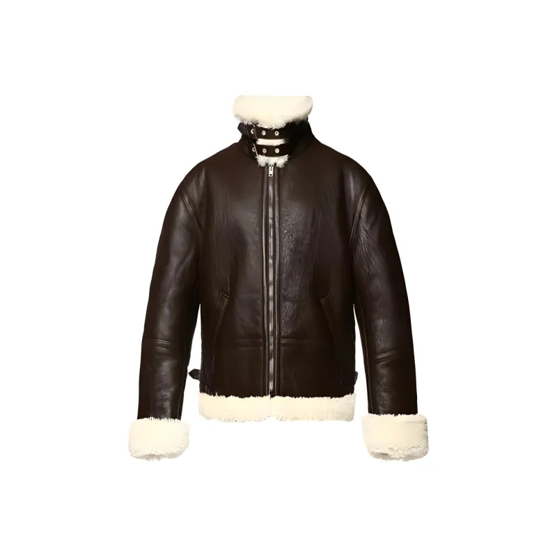 Vetements Leather Jackets Unisex Dark Brown-0