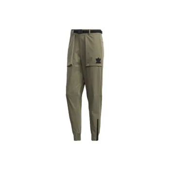 Adidas Originals Clover Series Outfit Knitted Sweatpants Men Ruined Green