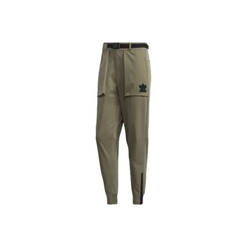 Adidas Originals Clover Series Outfit Knitted Sweatpants Men Ruined Green