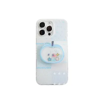 Wei Xin Acrylic Material Patchwork Blue Bowknot Phone Cases Compatible With IPhone 16/15 Pro Max/Apple 13/14 Pro/Max