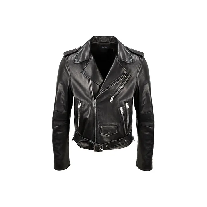 AMIRI Leather Biker Jacket-0