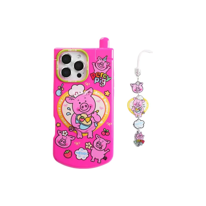 Sopi TPU Material Flap Big Brother Pink Rose Red Phone Cases Compatible With IPhone 16/15 Pro Max/Apple 13/14 Pro/Max-6