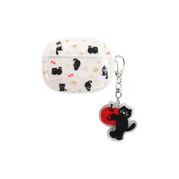 Wei Xin Compatibility With Apple AirPods 4/2/3/4th Generation/AirPods Pro/Pro 2 TPU Cake Cherry Kitten Headphone Cases